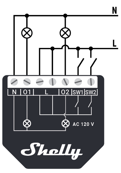 Shelly Z-Wave 2PM Long Range - Smart Relay Switch - | Shelly USA